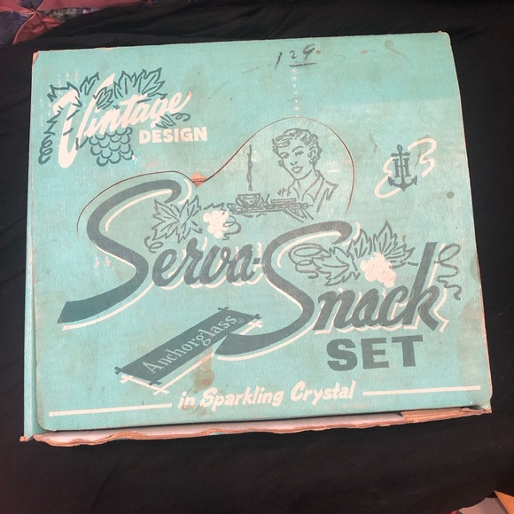 Serva-Snack Anchor Hocking Glass 4pc set - Picture 8 of 12